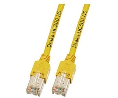 Efb Elektronik EFB RJ45 Patchkabel Cat.5e SF/UTP LSZH Draka UC300 TM11 gelb 1m