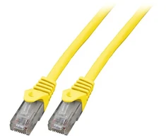 Efb Elektronik EFB RJ45 Patchkabel Cat.6 U/UTP LSZH CCA gelb 0,5m