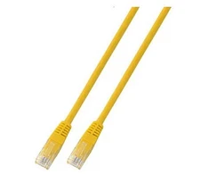 Efb Elektronik EFB RJ45 Patchkabel U/UTP, Cat.6, PVC, CCA, 3m, gelb