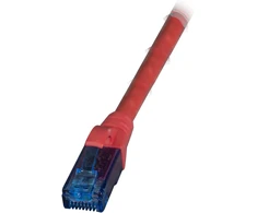 Efb Elektronik EFB RJ45 Patchkabel Cat.6A U/UTP LSZH Premium 500MHz raudona 0,15m