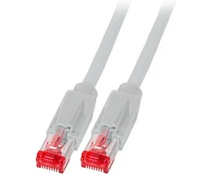 Efb Elektronik EFB RJ45 Patchkabel Cat.6A S/FTP LSZH Draka UC900 TM21 grau 0,15m