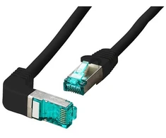 Efb Elektronik EFB RJ45 Patchkabel Cat.6A S/FTP LSZH 1x90 juodas 0,5m