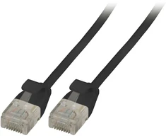 Efb Elektronik EFB RJ45 Patchkabel Cat.6A U/UTP TPE 3,6mm ultraflex juodas 1,5m