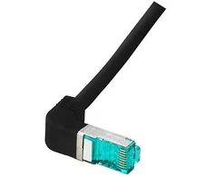 Efb Elektronik EFB RJ45 Patchkabel Cat.6A S/FTP LSZH 1x90 juodas 0,5m