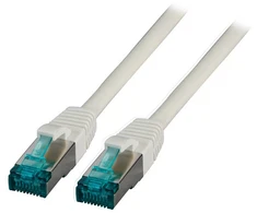 M-Cab EFB EFB RJ45 Patchkabel S/FTP, Cat.6A, LSZH, 15m, grau