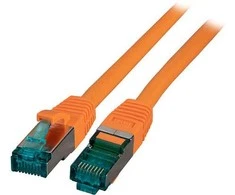 Efb Elektronik EFB EFB RJ45 Patchkabel S / FTP, Cat.6A, LSZH, 0,25m, oranžinė
