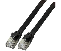 Efb Elektronik EFB RJ45 Patchkabel U/FTP,Cat.6A,TPE 4,0mm ultraflex,1m,sw