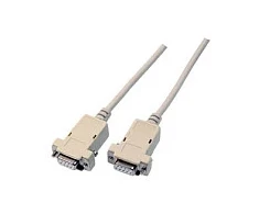 Efb Elektronik EFB Serielles Null-Modemkabel, 2x DSub 9, Bu.-Bu., 2,0m, beige