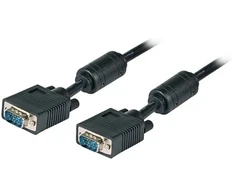 Efb Elektronik EFB SVGA/HDTV Anschlusskabel, 2x HD-DSub 15, St.-St., 15,0m, juodas