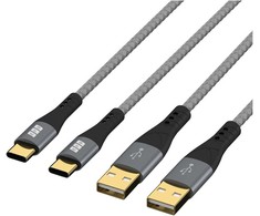 Efb Elektronik Kabelis USB EFB USB-A - USB-C 2 m Juodas (USB-AC-00007)