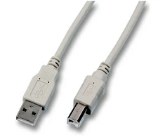 Efb Elektronik EFB USB2.0 Anschlusskabel A-B, St.-St., 1,5m, grau, Classic