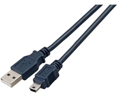 Efb Elektronik Kabelis USB EFB USB-A - miniUSB 1 m Juodas (K5250SW.1V2)