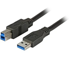 Efb Elektronik EFB USB3.0 Anschlusskabel A-B, St.-St., 5,0m, juodas, Premium