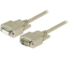 Efb Elektronik EFB VGA Verlängerungskabel,2x HD-DSub 15,St.-Bu.,2.0m,beige