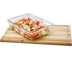 EMSA Clip&amp;Close Glass Food Storage Box 3 vnt