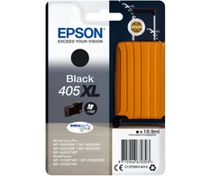 Tusz Epson Epson 405XL - 18,9 ml - XL - juoda - originali - lizdinė plokštelė su RF / akustiniu signalizacijos signalu - rašalo kasetė - skirta „WorkForce WF-7310, 7830, 7835, 7840“, „WorkForce Pro WF-3820, 3825, 4820, 4825, 4830“