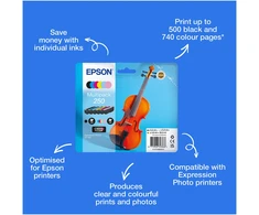 EPSON 6 spalvų 250 rašalo daugiapakė pakuotė