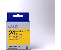 Epson LabelWorks LK-6YBP - Juodas auf Geltona - Rolle (2,4 cm x 9 m)