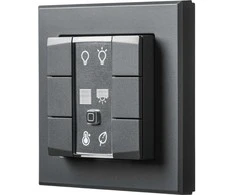 HomeMatic IP Homematic IP sieninis jungiklis - 6 dalių, antracitinis