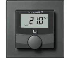 HomeMatic IP sieninis termostatas su drėgmės jutikliu (HmIP-WTH-A) (antracito spalvos)