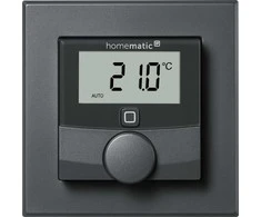 eQ-3 HomeMatic IP Homematic IP sieninis termostatas su perjungimo išėjimu (HmIP-BWTH-A) (antracitas, firminiam jungikliui 230V)