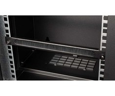 Equip Equip 10'' Kabeldurchführung mit Bürsteneinsatz, 1U juodas