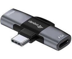 Adapteris USB Equip USB-C - USB-C x2 Pilka (133479)