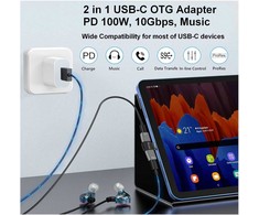 Adapteris USB Equip USB-C - USB-C x2 Pilka (133479)