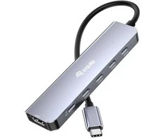 Stacja/replikator Equip doko stotelė przewodowa USB 3.2 Gen 2 (3.1 Gen 2) Type-C Pilka