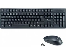 Klaviatūra ir pelė Equip 245222 klaviatūra Dołączona myszka RF belaidė QWERTY portugalski Juodas