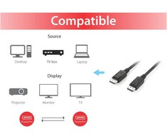 Equip 119339 „DisplayPort“ kabelis 10 m Juoda