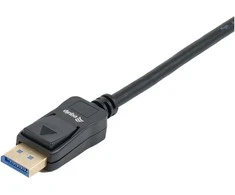 Equip 119274 DisplayPort 2.1 Kabelis, Stecker auf Stecker, 5m, juodas