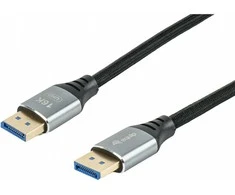 Equip Įrengti „DisplayPort 2.1 St/St 1.00m16K/60Hz“ komp. HDCP aliuminio gr.