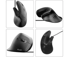 Equip Ergonomiška Pelė USB-A/-C Stker 1.80m Rechts juodas