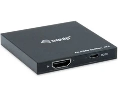 Equip Equip HDMI Splitter 1.4 2 Port Ultra Slim 4K/30Hz juodas EndlessOS