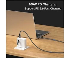 Equip Equip Kabelis USB-C 3.2 -> C/A St/St 1.00m 20Gbps juodas