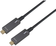 Equip USB-C 3.2 laidas su USB-C aktyviu optiniu kabeliu PD 60W St/St 15.00m