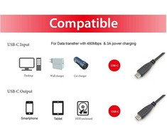 Equip Equip 128833 kabelis USB USB 2.0 0,5 m USB C Juodas