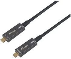 Equip 119468 USB kabelis USB 3.2 Gen 2 (3.1 Gen 2) 10 m USB C 10 Gbit/s 60 W Juoda