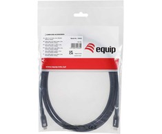 Equip 128442 USB kabelis USB4 Gen 4×2 2 m USB C 80 Gbit/s 240 W Juoda