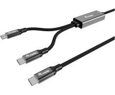 Equip Equip 128895 kabelis USB USB 2.0 1,5 m USB C 2 x USB C Juodas