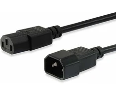 Equip Įranga Įrengti Kaltgeräteverl.-Kabelis maitinimo kabelis IEC C14 -> IEC C13 St/Bu 3m sw