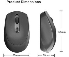 Pelė Equip Wireless Dual Mode 4Btn L+R Juodas (245122)