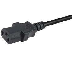 Kabelis zasilający Equip Equip Stromkabel CEE 7/7 ->C13 St/Bu juodas 1.80m PVC