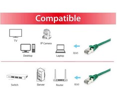 Equip 615544 tinklo kabelis Žalia 30 m Cat6 S/FTP (S-STP) Turas