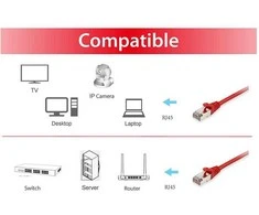 Equip 615527 tinklo kabelis Raudona 50 m Cat6 S/FTP (S-STP)