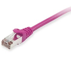 Equip Kabelis połączeniowy Cat6A S/FTP 2xRJ45 2.00m lila LSZH torba foliowa