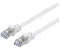 Equip Patchkabel Cat6A U/FTP 2xRJ45 0.50m baltas Flach LSZH Polybeutel