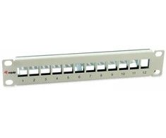 Equip Patchpanel 12x Cat6A 10 FTP 1HE Keystone Montage ws