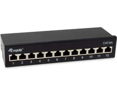 Equip Patchpanel 12x RJ45 Cat6A FTP 1HE Premium juodas